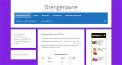 Desktop Screenshot of drengenavne.com