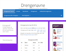 Tablet Screenshot of drengenavne.com